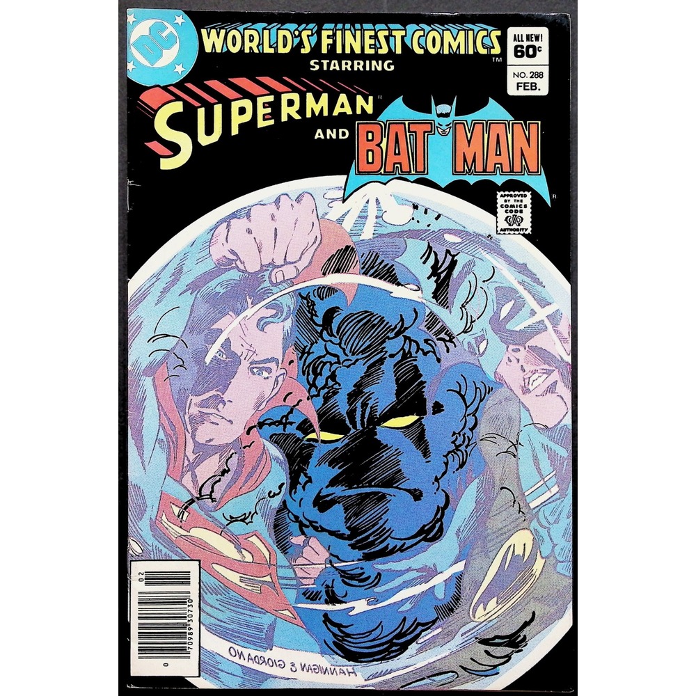World's Finest Comics #288 Superman Batman Giordano Comic Book‎ Newsstand